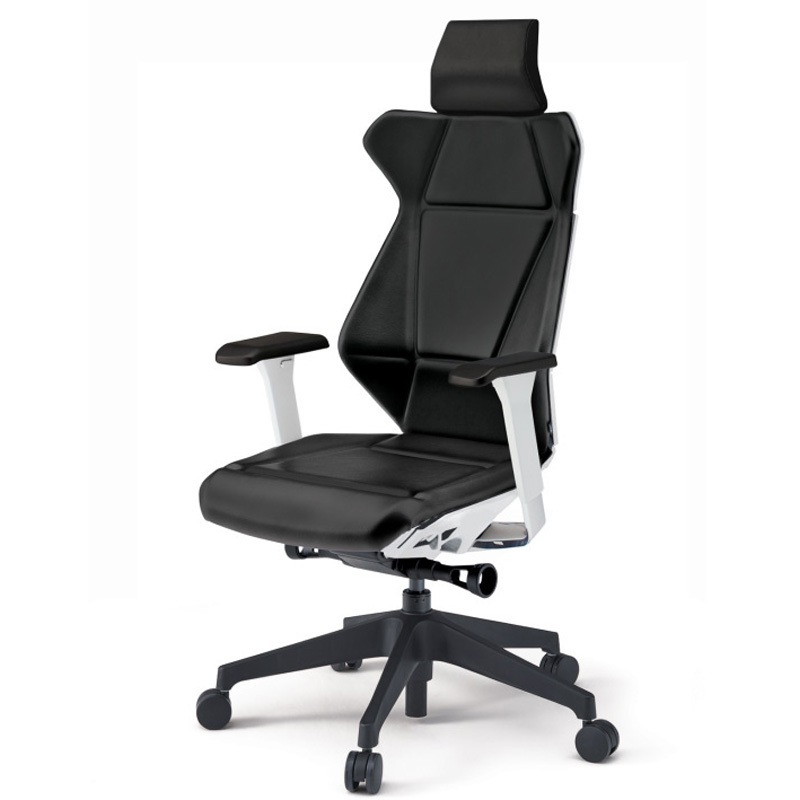 KF-857DG-TWT1 フリップフラップチェア エクストラハイバック 可動肘 ランバーサポート付 ビニールレザーDG 樹脂脚 ナイロンキャスター<配送時組立サービス付> 1台 イトーキ 【通販モノタロウ】