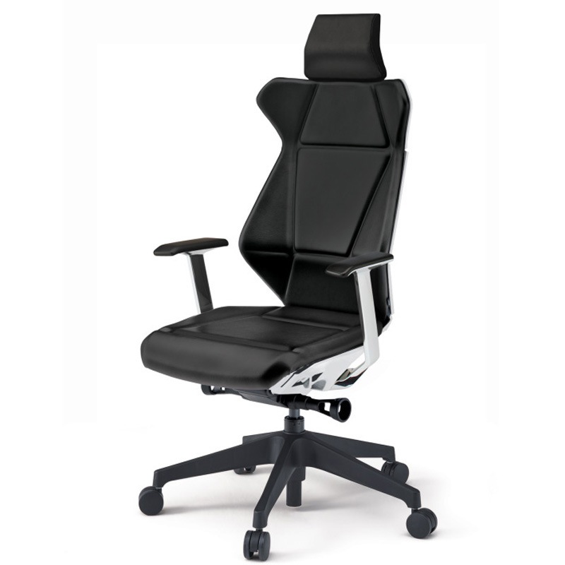 KF-855DG-TWT1 フリップフラップチェア エクストラハイバック 固定肘 ランバーサポート付 ビニールレザーDG 樹脂脚 ナイロンキャスター<配送時組立サービス付> 1台 イトーキ 【通販モノタロウ】