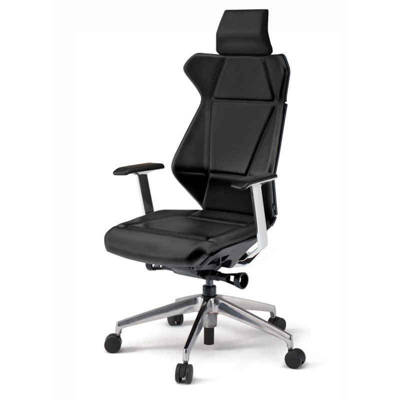 KF-825DG-ZTT1 フリップフラップチェア エクストラハイバック 固定肘 ランバーサポートなし ビニールレザーDG アルミミラー脚 ナイロンキャスター<配送時組立サービス付> 1台 イトーキ 【通販モノタロウ】