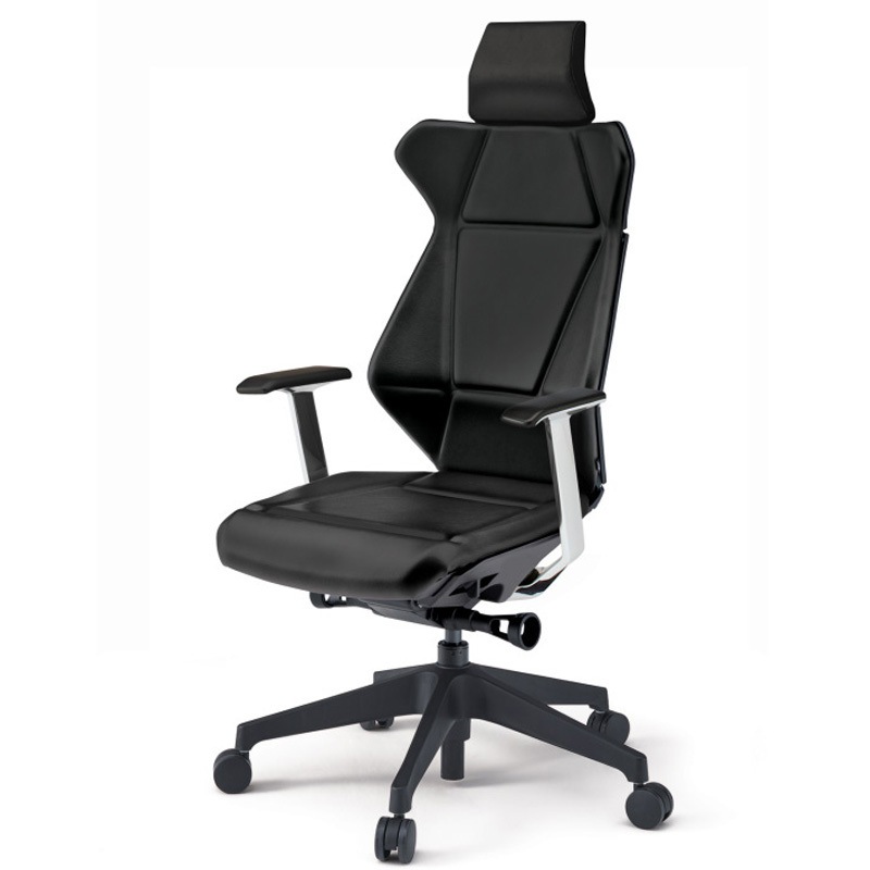 KF-825DG-TTT1 フリップフラップチェア エクストラハイバック 固定肘 ランバーサポートなし ビニールレザーDG 樹脂脚 ナイロンキャスター<配送時組立サービス付> 1台 イトーキ 【通販モノタロウ】