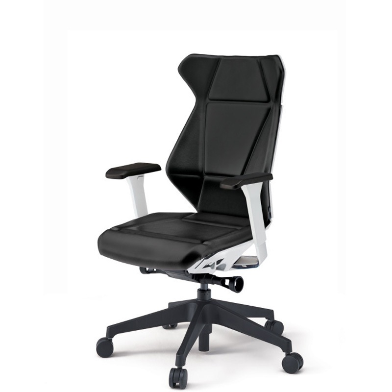 KF-867DG-TWT1 フリップフラップチェア 可動肘 ランバーサポート付 ビニールレザーDG 樹脂脚 ナイロンキャスター<配送時組立サービス付> 1台 イトーキ 【通販モノタロウ】