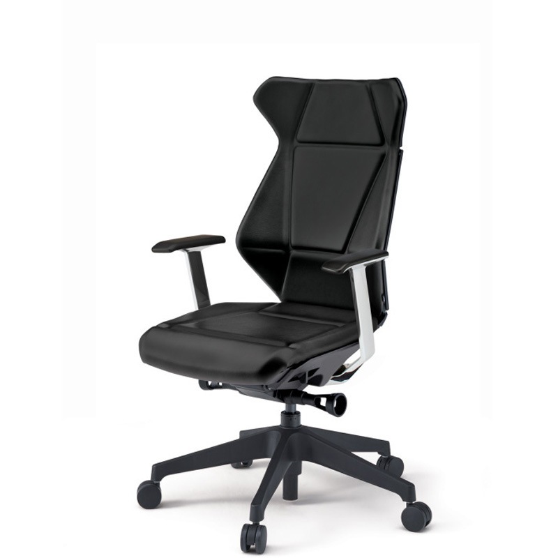 KF-865DG-TTT1 フリップフラップチェア 固定肘 ランバーサポート付 ビニールレザーDG 樹脂脚 ナイロンキャスター<配送時組立サービス付> 1台 イトーキ 【通販モノタロウ】