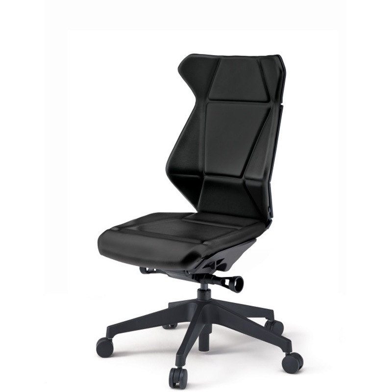 KF860DGM-TTT1 フリップフラップチェア 肘なし ランバーサポート付 ビニールレザーDG 樹脂脚 ウレタンキャスター<配送時組立サービス付> 1台 イトーキ 【通販モノタロウ】