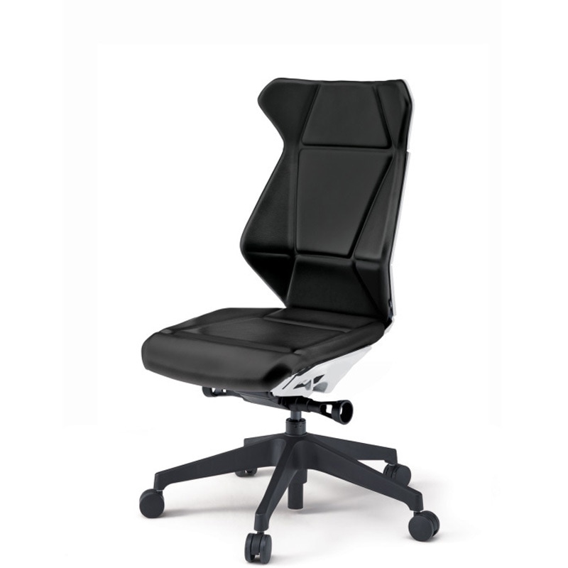 KF860DGM-TWT1 フリップフラップチェア 肘なし ランバーサポート付 ビニールレザーDG 樹脂脚 ウレタンキャスター<配送時組立サービス付> 1台 イトーキ 【通販モノタロウ】