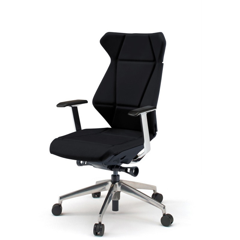 KF-865DE-ZTT1 フリップフラップチェア 固定肘 ランバーサポート付 ビニールレザーDE アルミミラー脚 ナイロンキャスター<配送時組立サービス付> 1台 イトーキ 【通販モノタロウ】 98,890円