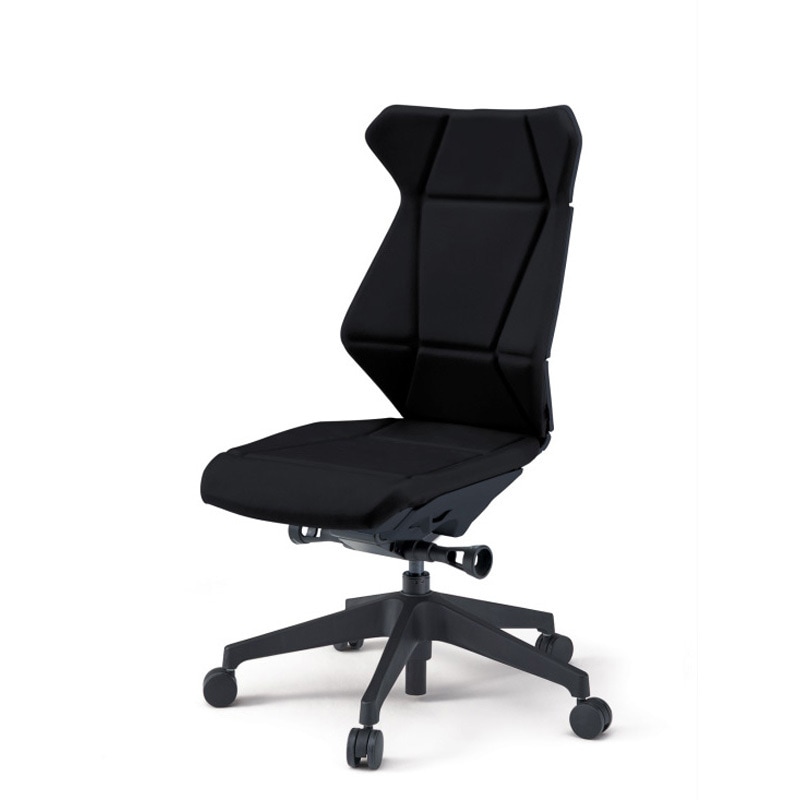 KF-860DE-TTT1 フリップフラップチェア 肘なし ランバーサポート付 ビニールレザーDE 樹脂脚 ナイロンキャスター<配送時組立サービス付> 1台 イトーキ 【通販モノタロウ】