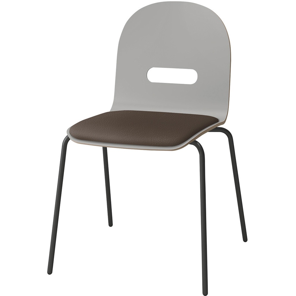 KJA-720DK-TGK1 デコボコチェア decoタイプ(クッション付) 張地DK<配送時組立サービス付> イトーキ ホワイト 高さ785mm幅495mm奥行510mm  KJA-720DK-TGK1