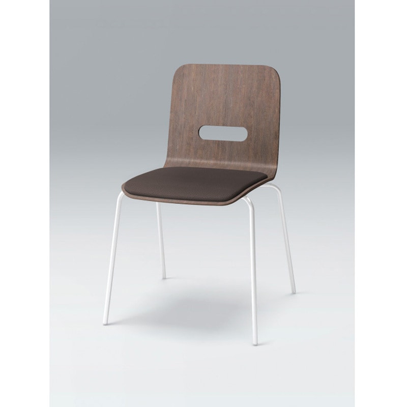 KJA-740C-GNH4 デコボコチェア flatタイプ(クッション付) 張地C<配送時組立サービス付> イトーキ ホワイト 高さ775mm幅495mm奥行510mm  KJA-740C-GNH4