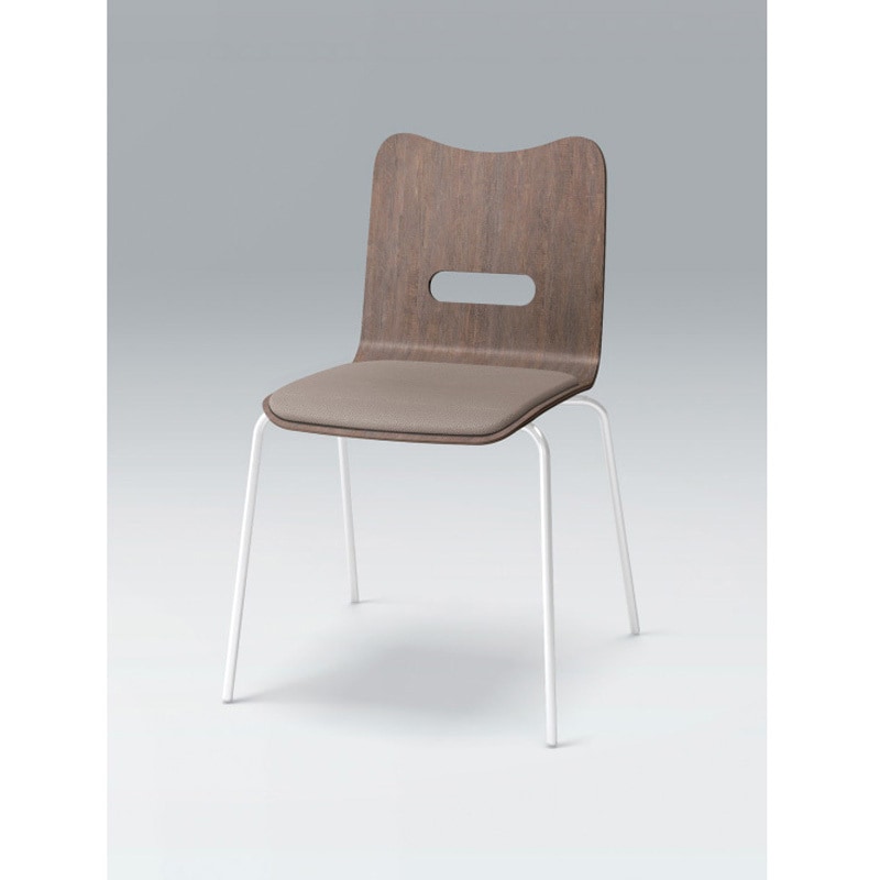 KJA-760C-GNY3 デコボコチェア bocoタイプ(クッション付) 張地C<配送時組立サービス付> イトーキ ホワイト 高さ785mm幅495mm奥行510mm  KJA-760C-GNY3