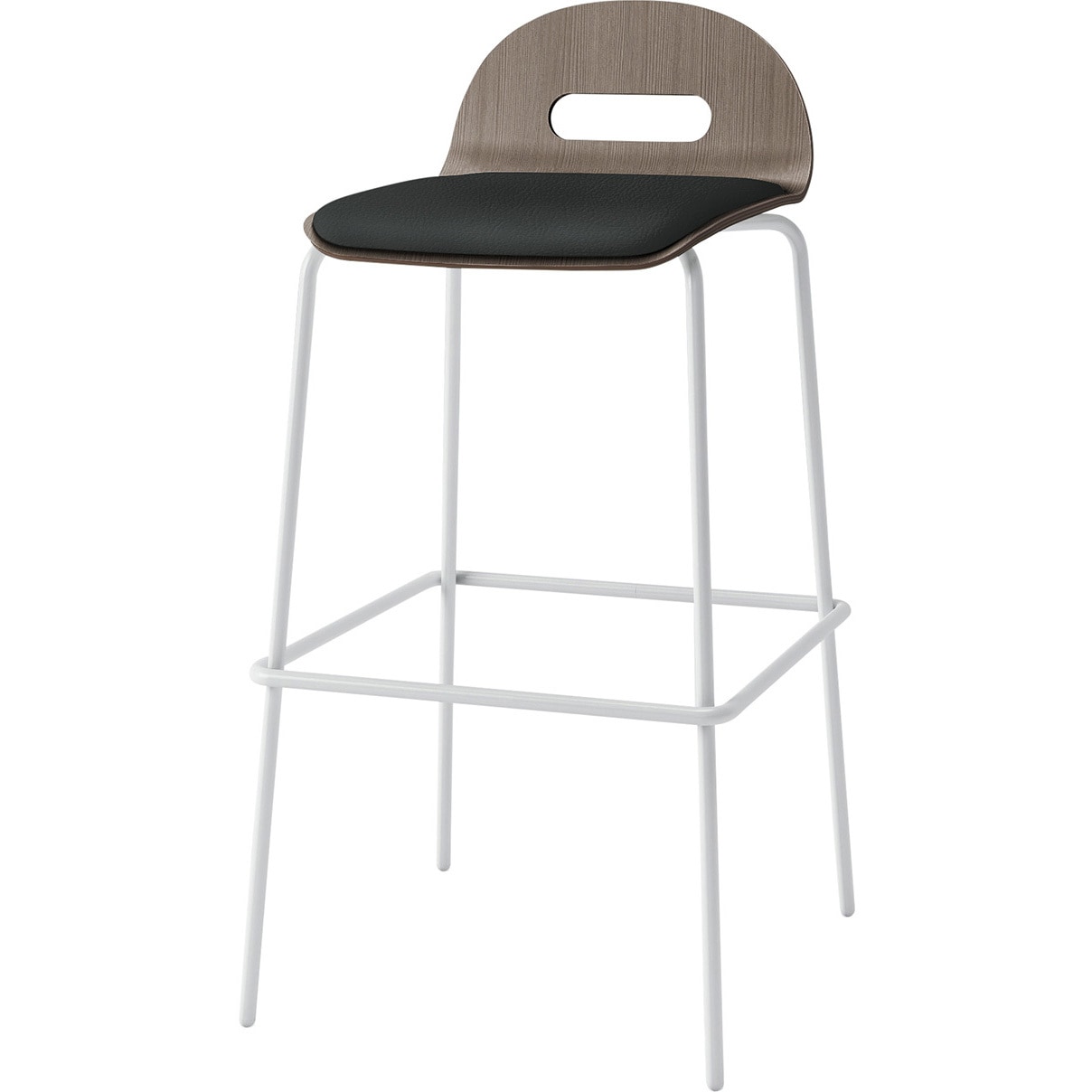 KJA-723DK-GNT1 デコボコチェア ハイチェア decoタイプ(クッション付) 張地DK<配送時組立サービス付> イトーキ 高さ945mm幅475mm奥行500mm  KJA-723DK-GNT1