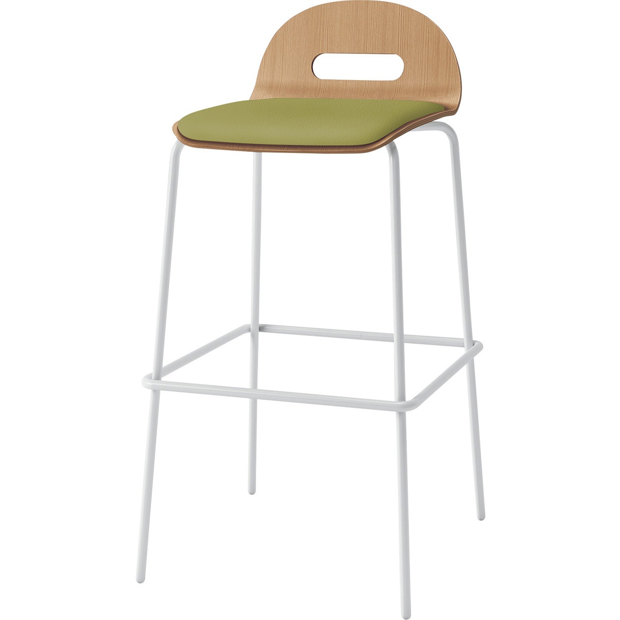 KJA-723DK-GTL6 デコボコチェア ハイチェア decoタイプ(クッション付) 張地DK<配送時組立サービス付> イトーキ 高さ945mm幅475mm奥行500mm  KJA-723DK-GTL6