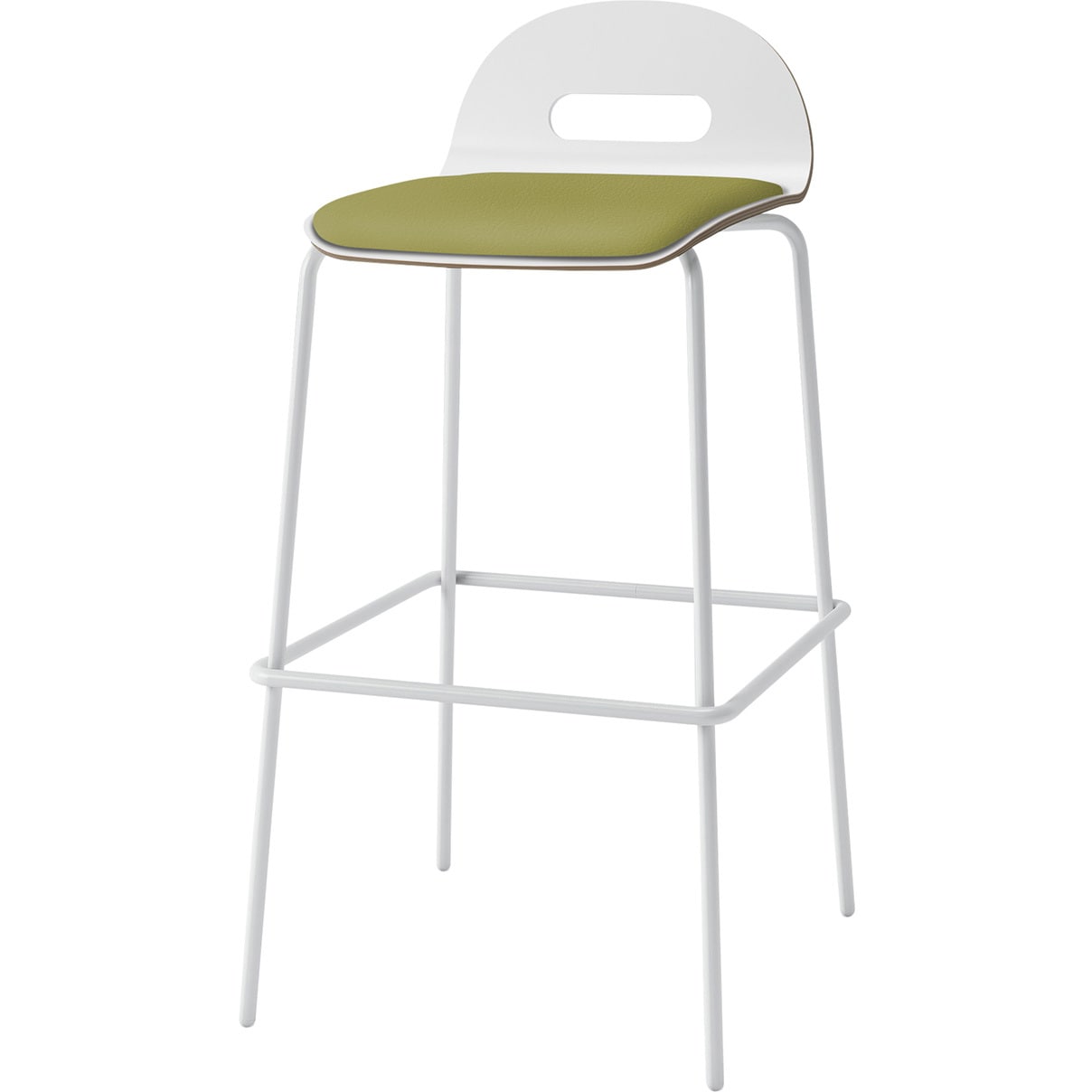 KJA-723DK-GWL6 デコボコチェア ハイチェア decoタイプ(クッション付) 張地DK<配送時組立サービス付> イトーキ 高さ945mm幅475mm奥行500mm  KJA-723DK-GWL6