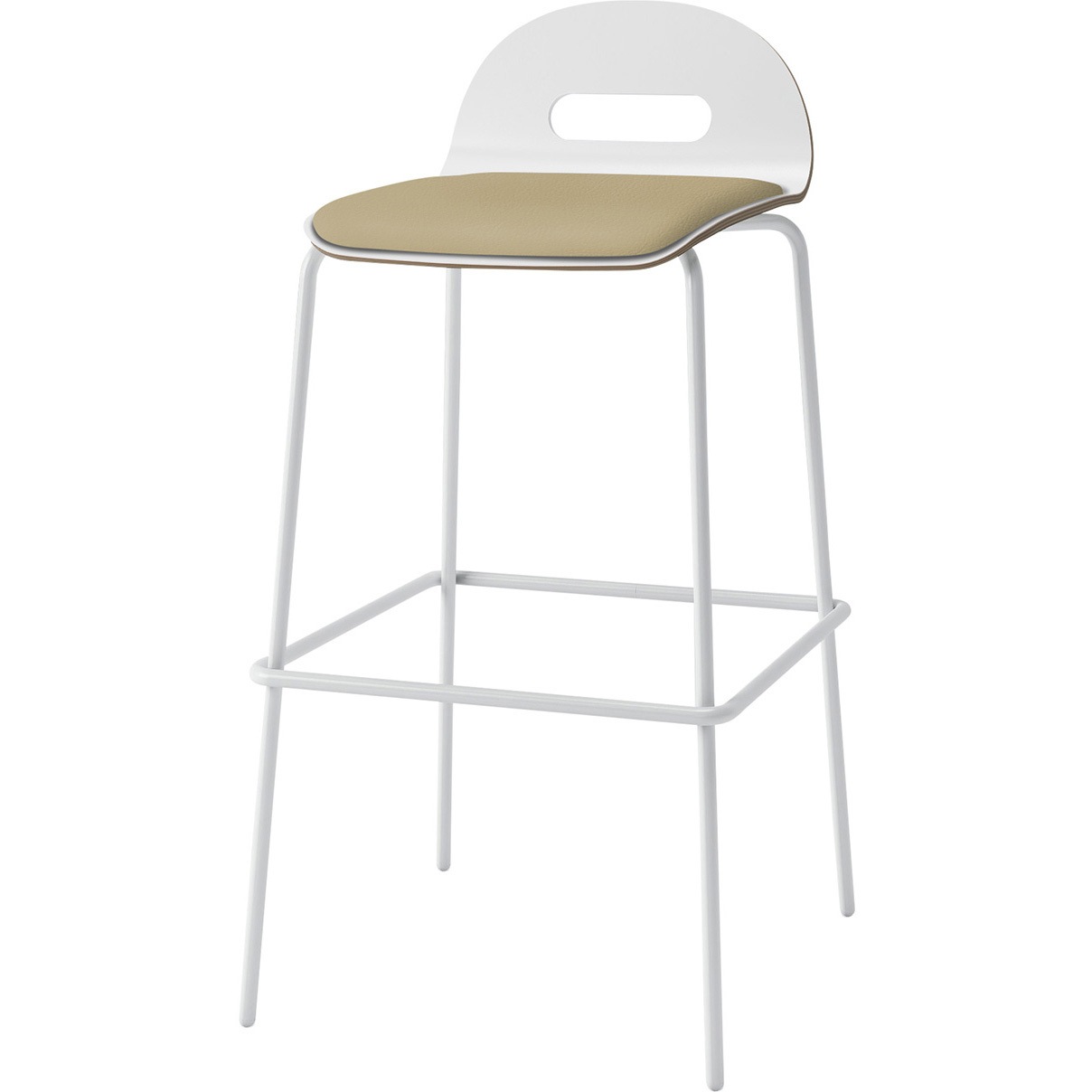 KJA-723DK-GWY3 デコボコチェア ハイチェア decoタイプ(クッション付) 張地DK<配送時組立サービス付> イトーキ 高さ945mm幅475mm奥行500mm  KJA-723DK-GWY3