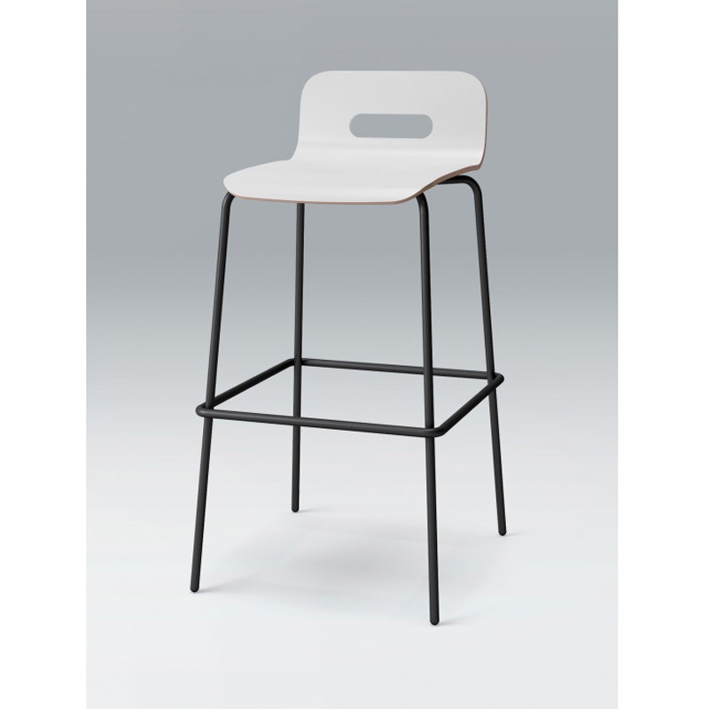 KJA-733-TW デコボコチェア ハイチェア flatタイプ(ヌード)<配送時組立サービス付> イトーキ 高さ940mm幅475mm奥行500mm  KJA-733-TW