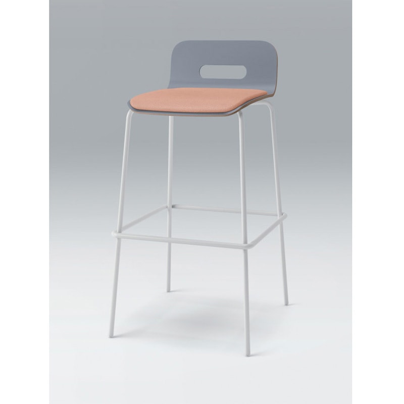 KJA-743C-GDM6 デコボコチェア ハイチェア flatタイプ(クッション付) 張地C<配送時組立サービス付> イトーキ 高さ940mm幅475mm奥行500mm  KJA-743C-GDM6