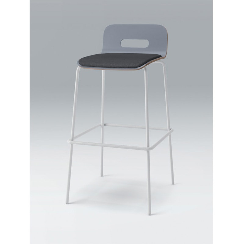 KJA-743C-GDW2 デコボコチェア ハイチェア flatタイプ(クッション付) 張地C<配送時組立サービス付> イトーキ 高さ940mm幅475mm奥行500mm  KJA-743C-GDW2