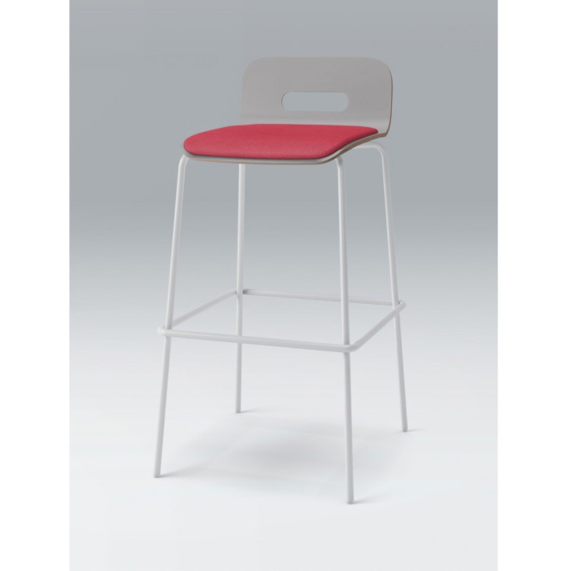 KJA-743C-GGR6 デコボコチェア ハイチェア flatタイプ(クッション付) 張地C<配送時組立サービス付> イトーキ 高さ940mm幅475mm奥行500mm  KJA-743C-GGR6