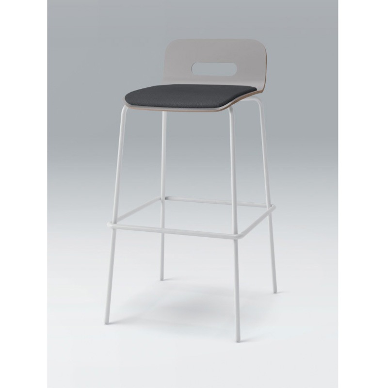 KJA-743C-GGW2 デコボコチェア ハイチェア flatタイプ(クッション付) 張地C<配送時組立サービス付> イトーキ 高さ940mm幅475mm奥行500mm  KJA-743C-GGW2