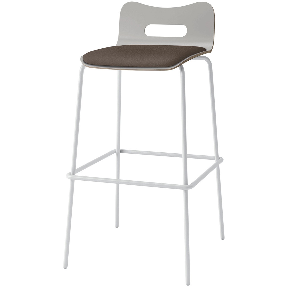 KJA-763DK-GGK1 デコボコチェア ハイチェア bocoタイプ(クッション付) 張地DK<配送時組立サービス付> イトーキ 高さ940mm幅475mm奥行500mm KJA-763DK-GGK1