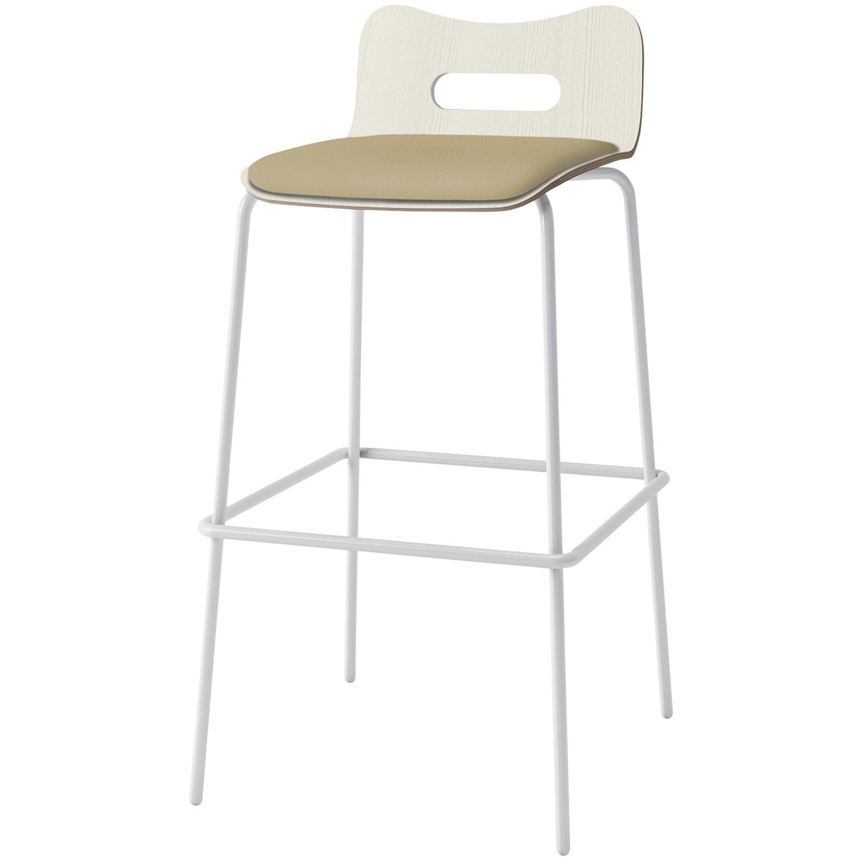 KJA-763DK-GHY3 デコボコチェア ハイチェア bocoタイプ(クッション付) 張地DK<配送時組立サービス付> イトーキ 高さ940mm幅475mm奥行500mm  KJA-763DK-GHY3