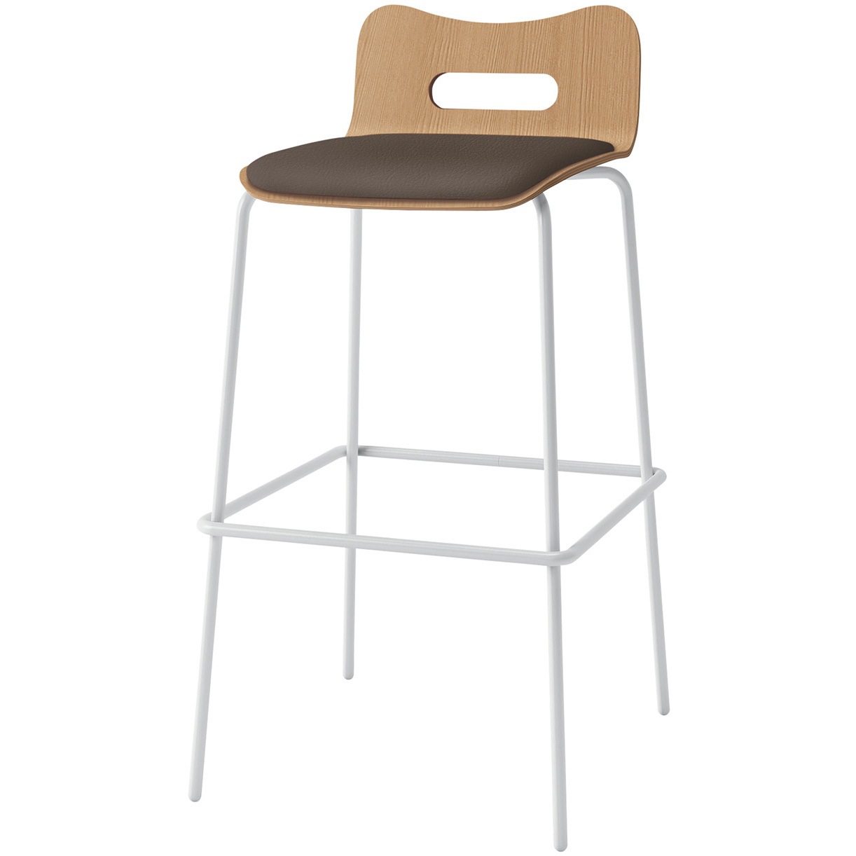 KJA-763DK-GTK1 デコボコチェア ハイチェア bocoタイプ(クッション付) 張地DK<配送時組立サービス付> イトーキ 高さ940mm幅475mm奥行500mm  KJA-763DK-GTK1