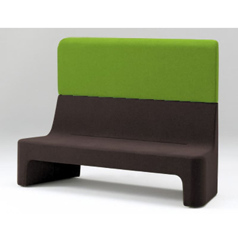 LAZ-233GZ-K1Q3 カコミ ハイバックソファ<配送時組立サービス付> イトーキ 高さ1330mm幅1910mm奥行605mm  LAZ-233GZ-K1Q3