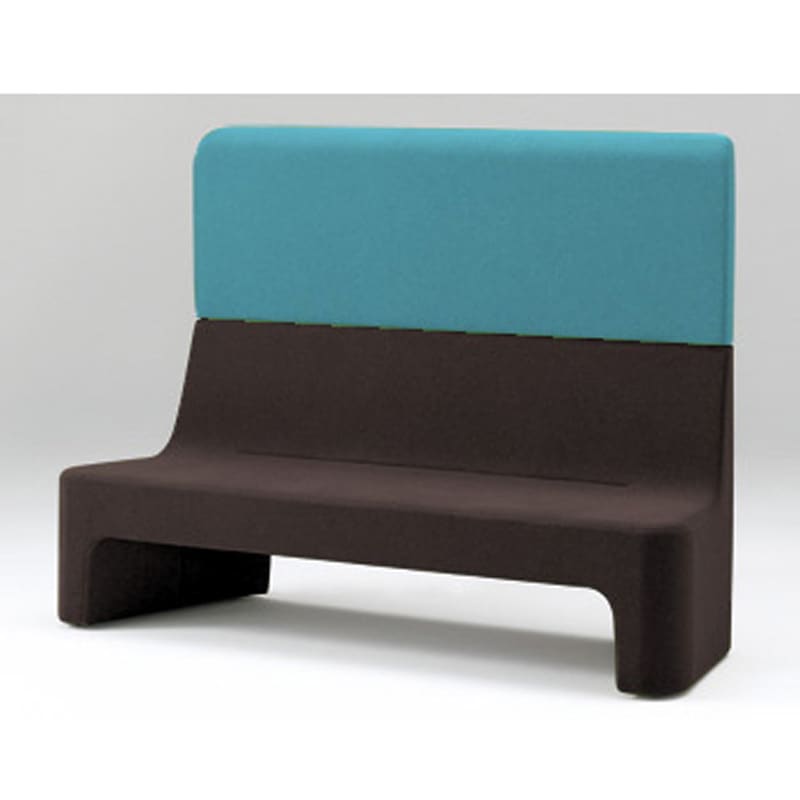 LAZ-233GZ-K1S4 カコミ ハイバックソファ<配送時組立サービス付> イトーキ 高さ1330mm幅1910mm奥行605mm  LAZ-233GZ-K1S4