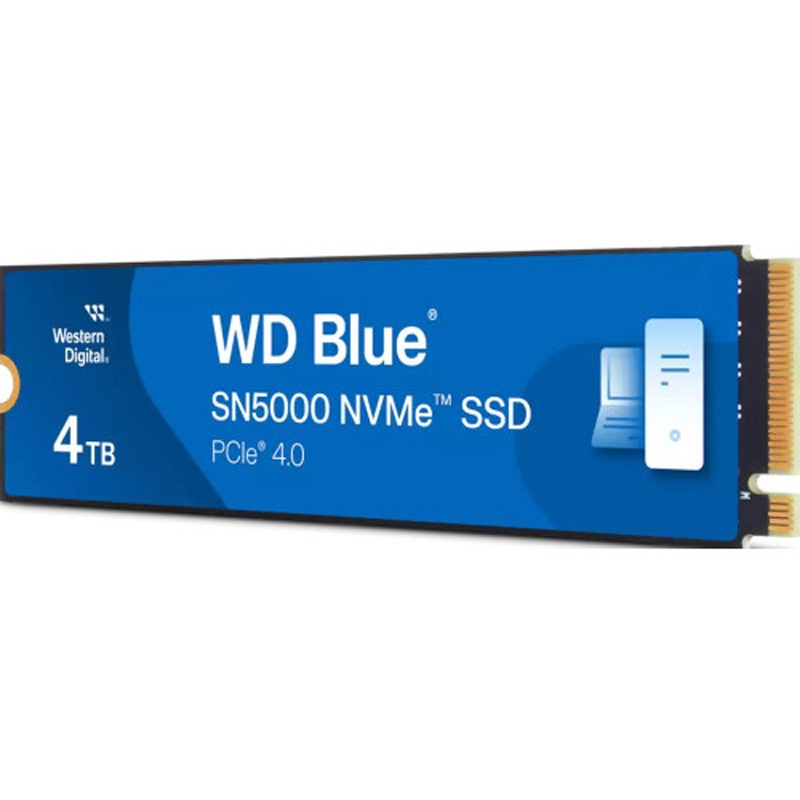 内蔵型SSD WD Blue WDS400T4B0E 4TB NVMe SSD WDS400T4B0E 内蔵SSD WD Blue SN5000(NVMe) 1台 Western Digital