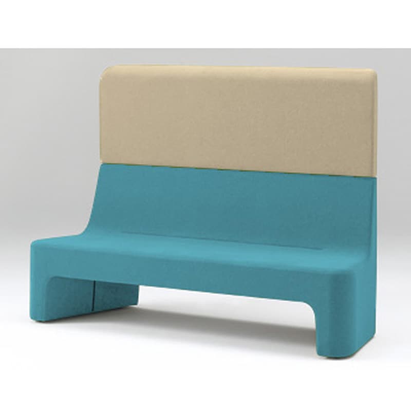 LAZ-233GZ-S4Y3 カコミ ハイバックソファ<配送時組立サービス付> イトーキ 高さ1330mm幅1910mm奥行605mm  LAZ-233GZ-S4Y3