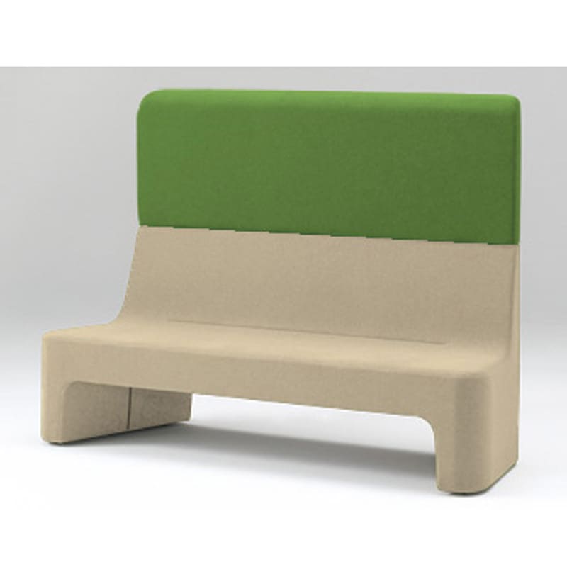 LAZ-233GZ-Y3Q2 カコミ ハイバックソファ<配送時組立サービス付> イトーキ 高さ1330mm幅1910mm奥行605mm  LAZ-233GZ-Y3Q2