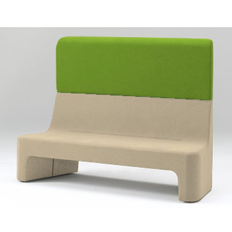 LAZ-233GZ-Y3Q3 カコミ ハイバックソファ<配送時組立サービス付> イトーキ 高さ1330mm幅1910mm奥行605mm  LAZ-233GZ-Y3Q3