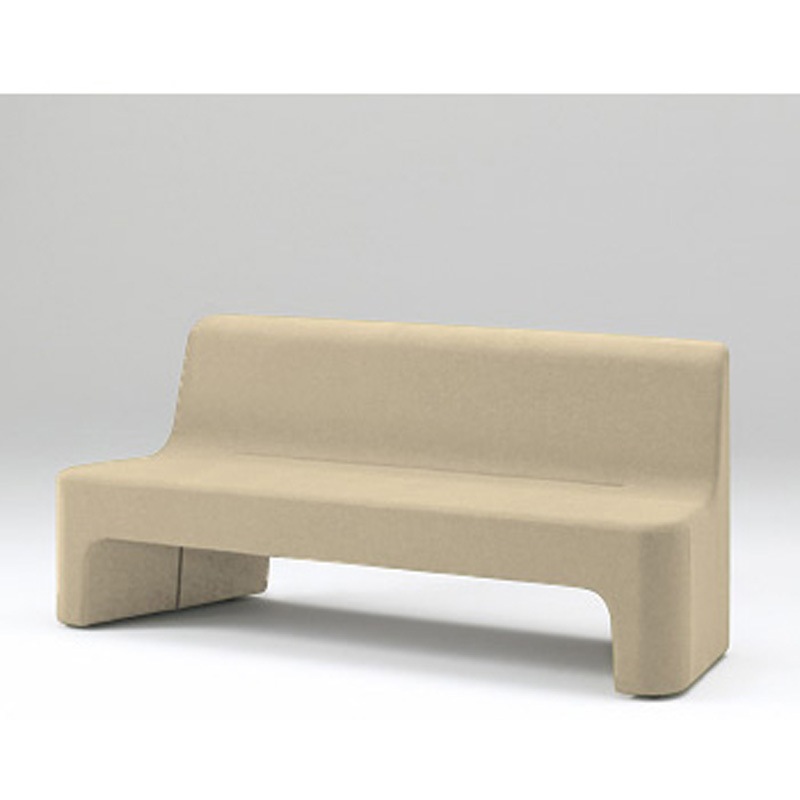 LAZ-223GZ-Y3 カコミ ソファ<配送時組立サービス付> イトーキ サンドイエロー色 高さ795mm幅1910mm奥行605mm  LAZ-223GZ-Y3