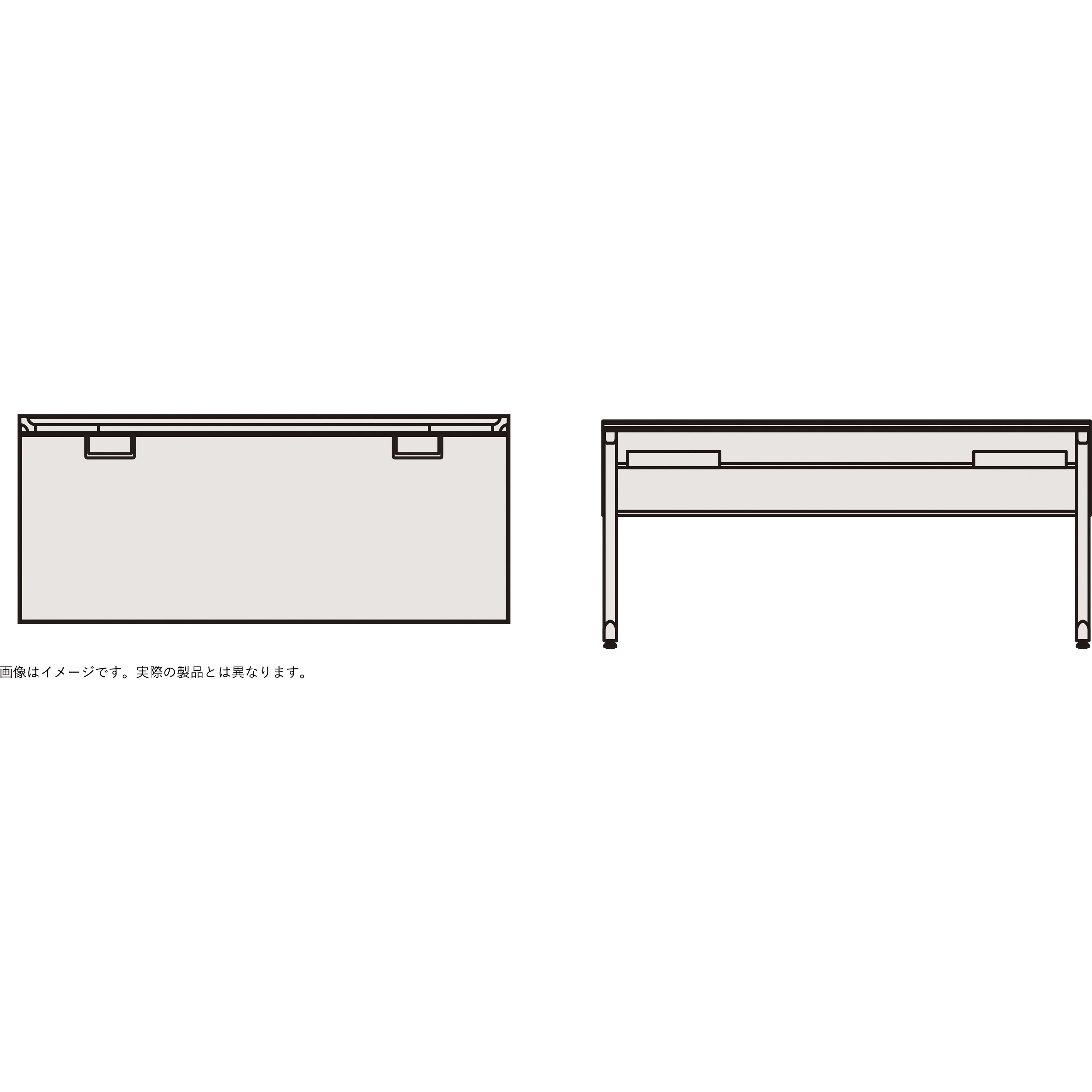 JFA-126HK-ZX インクルード 矩形デスク 配線口タイプ 単体型  W1200<配送時組立サービス付> イトーキ 高さ720mm幅1199mm奥行660mm  JFA-126HK-ZX