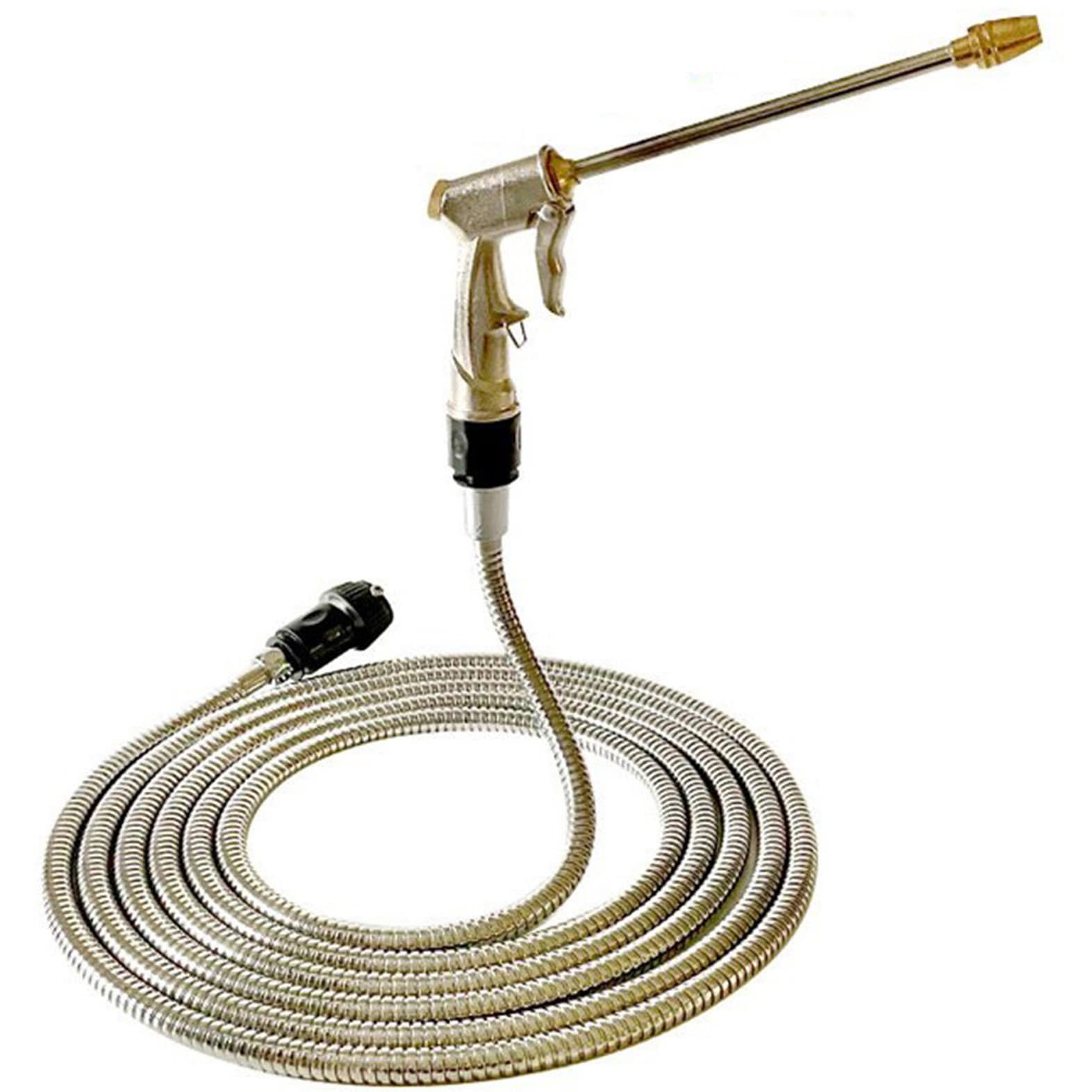 F20526 ステンレスコイルホースセット 富士商 ホース長さ10mホース内径(約)7mm  F20526