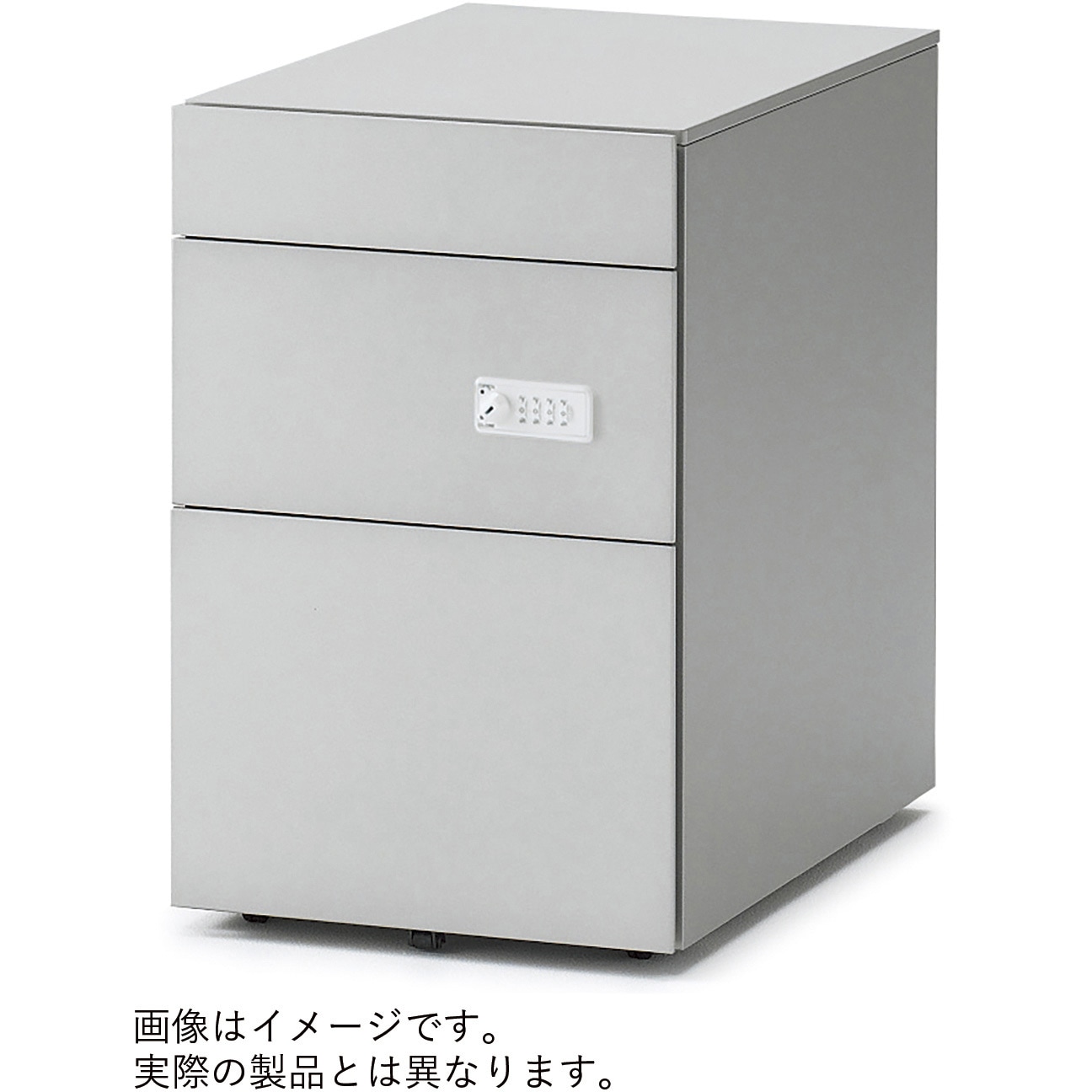 JM-045MAC-WZ インステート ワゴン3段 シリンダー錠 ショートD490<配送時組立サービス付> イトーキ 幅396mm高さ607mm  JM-045MAC-WZ