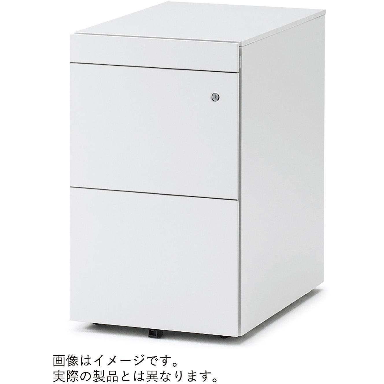 JM-045MPCS-T1 インステート ワゴンA4・2段・ペントレイ引出し シリンダー錠 ショートD490 キャスターロック付<配送時組立サービス付> 1台 イトーキ 【通販モノタロウ】