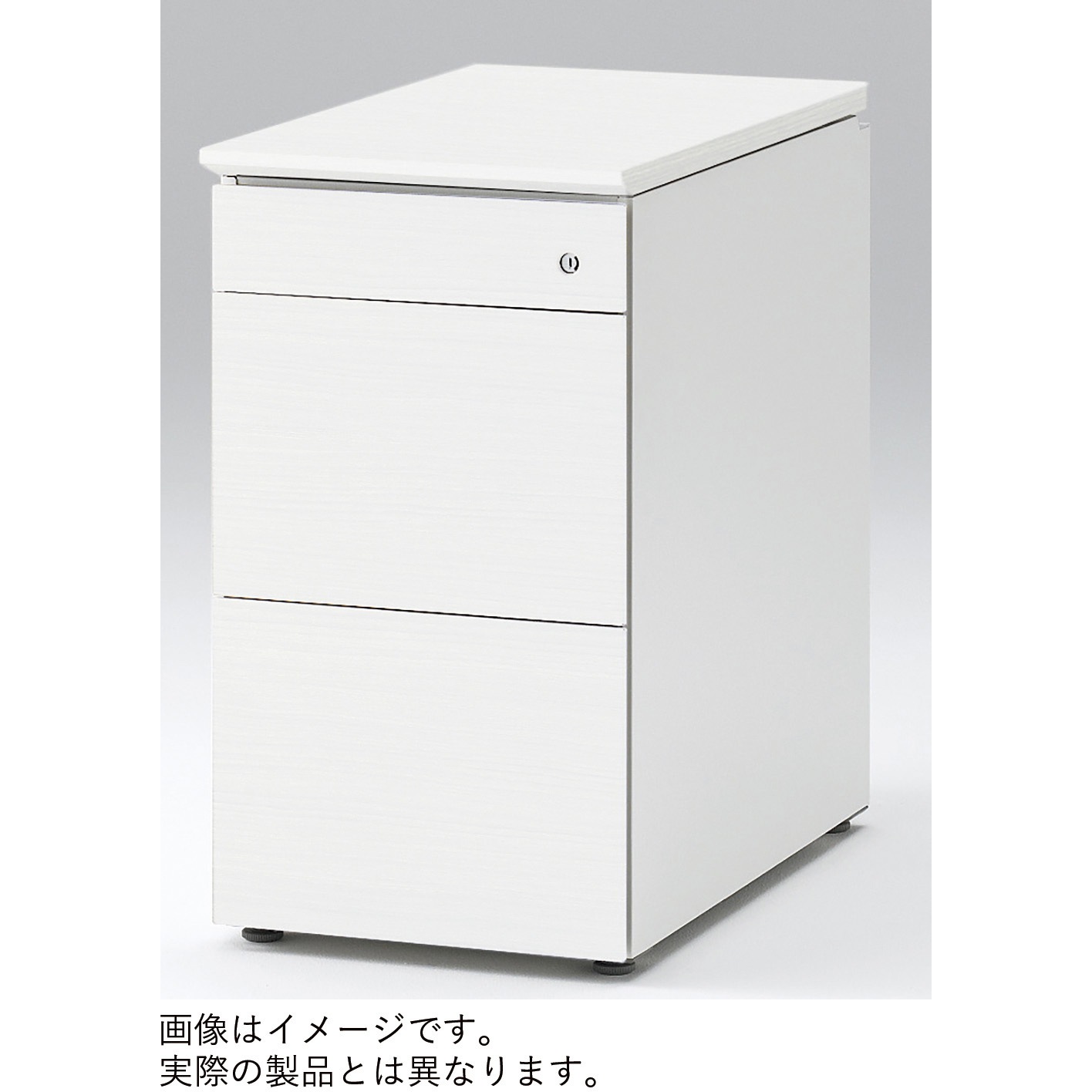 JM-047LC-BWL インステート デスク脇机 船底エッジ シリンダー錠<配送時組立サービス付> イトーキ 幅400mm奥行700mm高さ720mm  JM-047LC-BWL