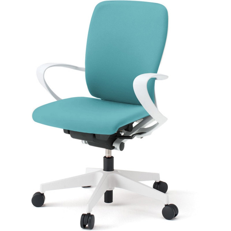 KF-436DL-WWS4 フルゴチェア ハイバック 固定肘 ビニールレザーDL ナイロンキャスター<配送時組立サービス付> 1台 イトーキ 【通販モノタロウ】