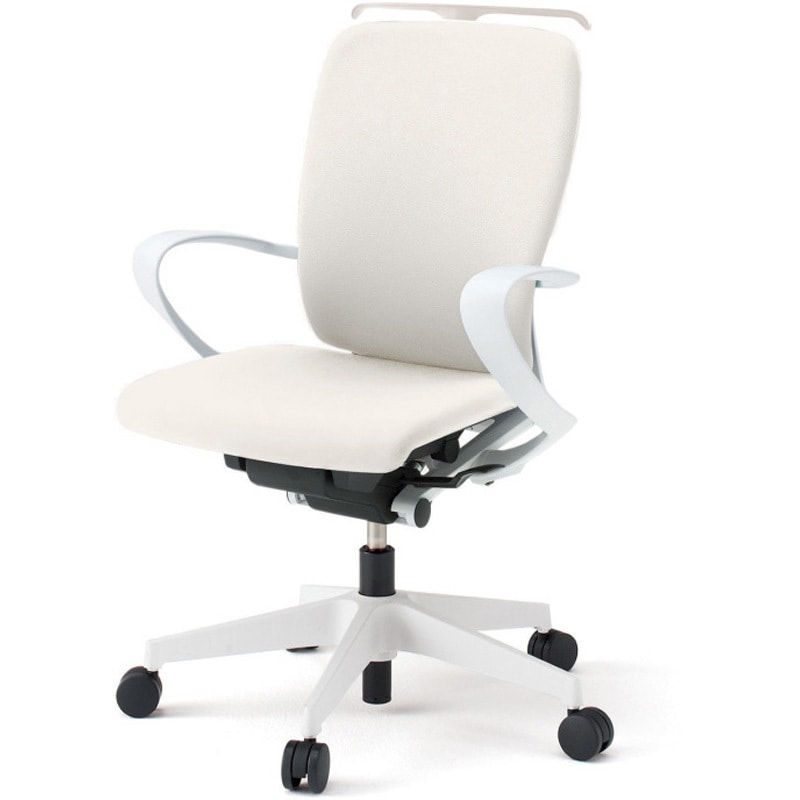 KF436DLHM-WWC8 フルゴチェア ハイバック 固定肘 ハンガー ビニールレザーDL ウレタンキャスター<配送時組立サービス付> 1台 イトーキ 【通販モノタロウ】