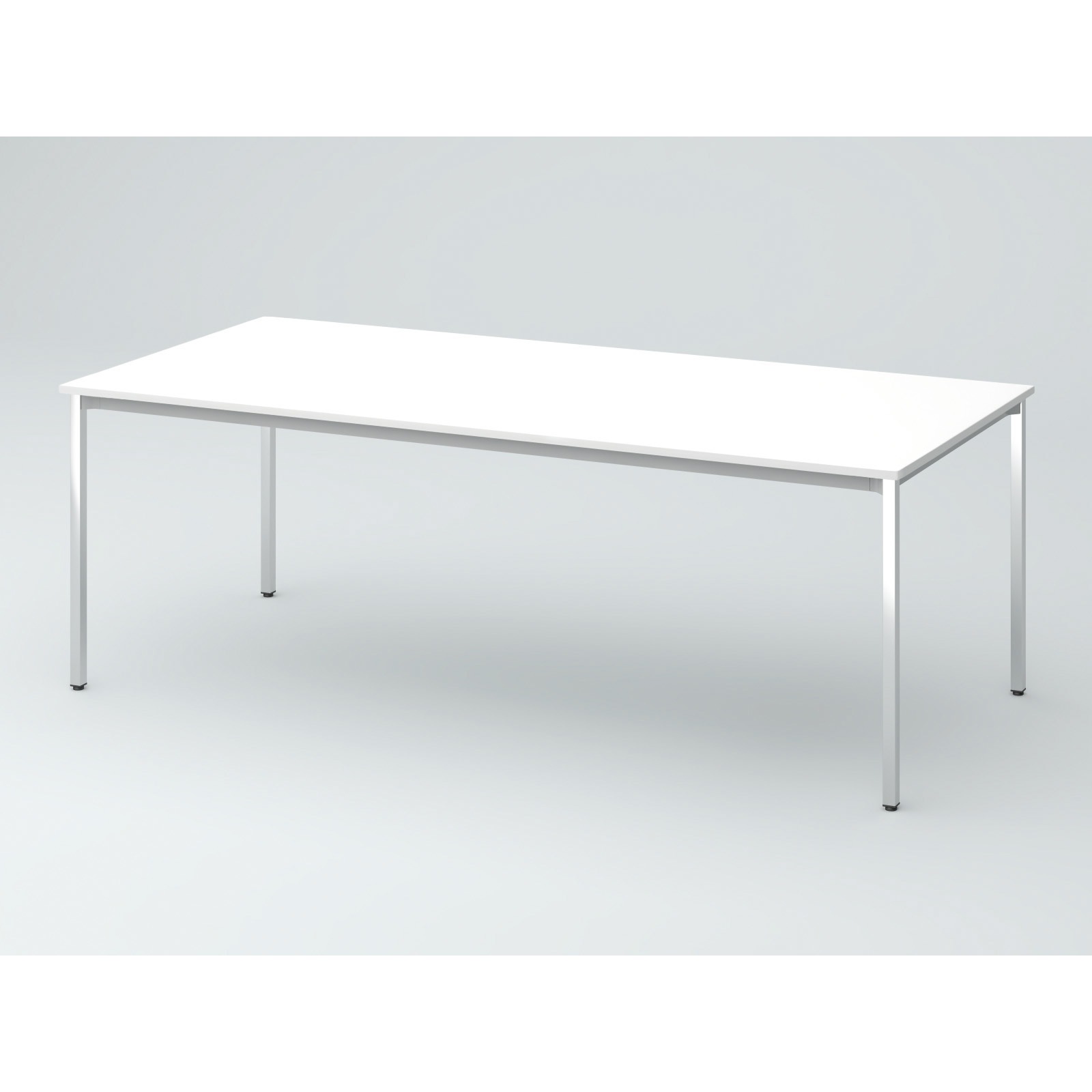 DCW-219HNSPA1PW オリゴテーブル ホワイトボード天板 角型 2100×900 4本角脚(メッキ脚)<配送時組立サービス付> 1台 イトーキ 【通販モノタロウ】