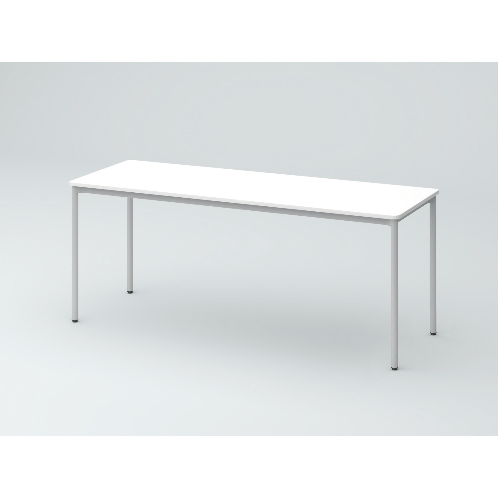 オリゴテーブル ホワイトボード天板 角型 1800×600 4本丸脚 イトーキ