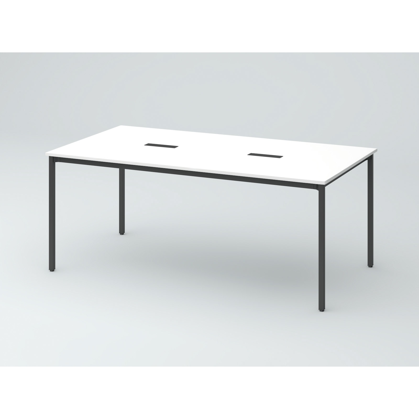 DCW-189HHSTA1TW オリゴテーブル ホワイトボード天板(配線キャップ) 角型 1800×900 4本角脚<配送時組立サービス付> 1台 イトーキ 【通販モノタロウ】