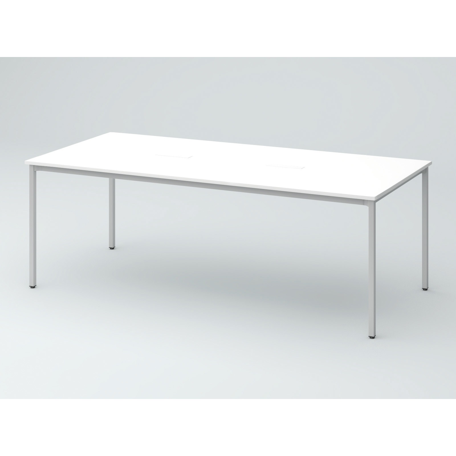 DCW-219HHSTA1ZW オリゴテーブル ホワイトボード天板(配線キャップ) 角型 2100×900 4本角脚<配送時組立サービス付> 1台 イトーキ 【通販モノタロウ】