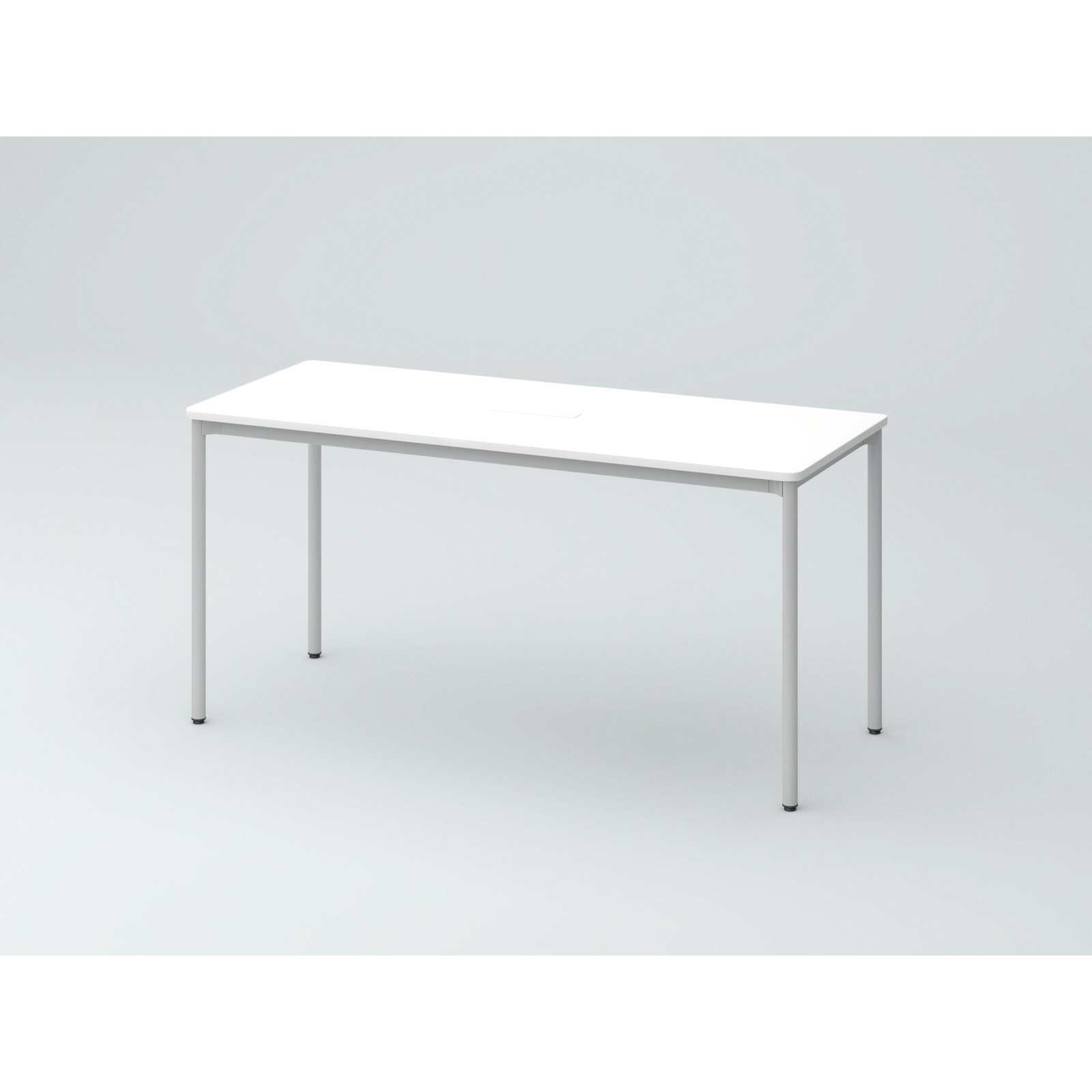 DCW-156HHRTA1ZW オリゴテーブル ホワイトボード天板(配線キャップ) 角型 1500×600 4本丸脚<配送時組立サービス付> 1台 イトーキ 【通販モノタロウ】 45,487円