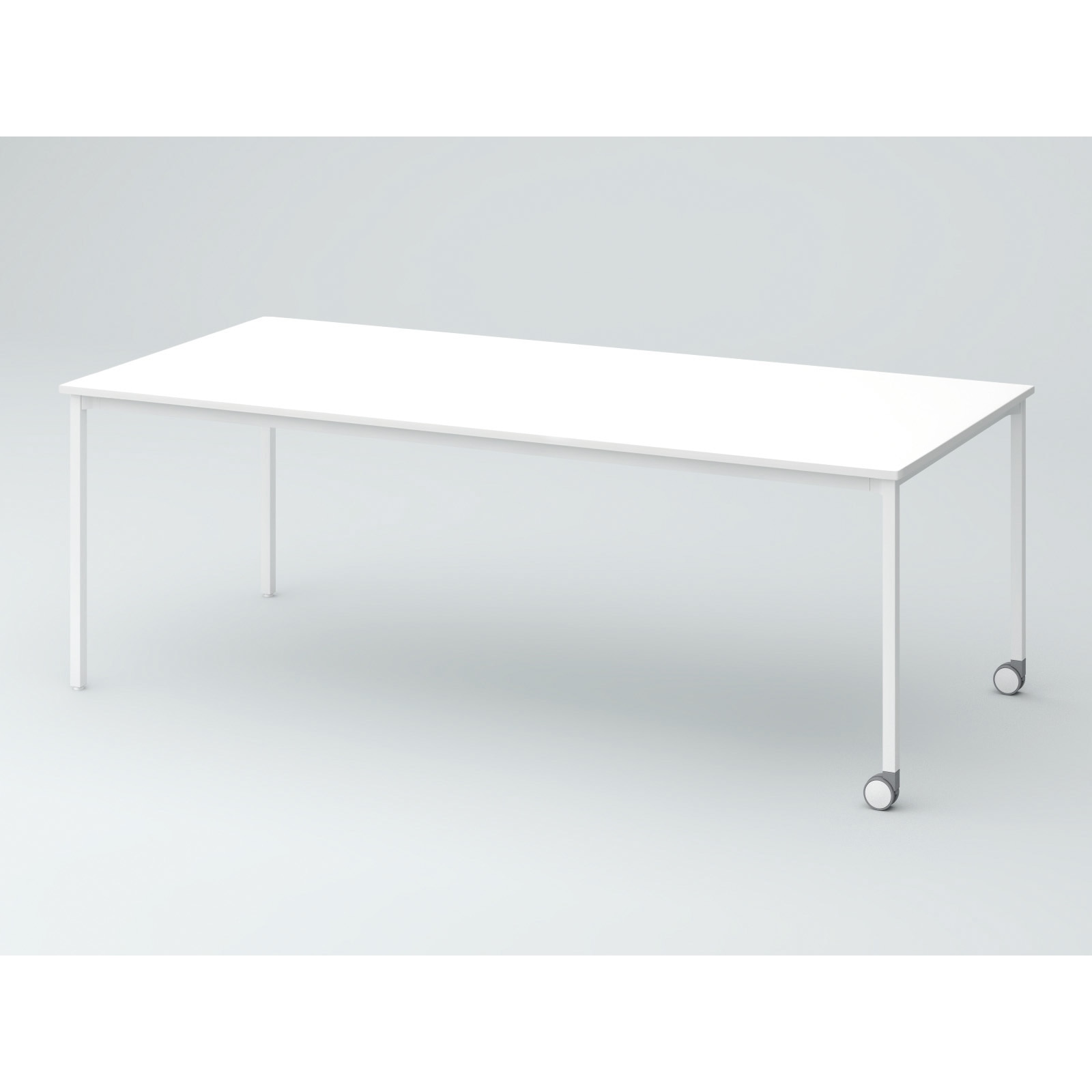 DCW-219HNSTC1WW オリゴテーブル ホワイトボード天板 角型 2100×900 4本角脚 片側キャスター<配送時組立サービス付> 1台 イトーキ 【通販モノタロウ】 59,988円