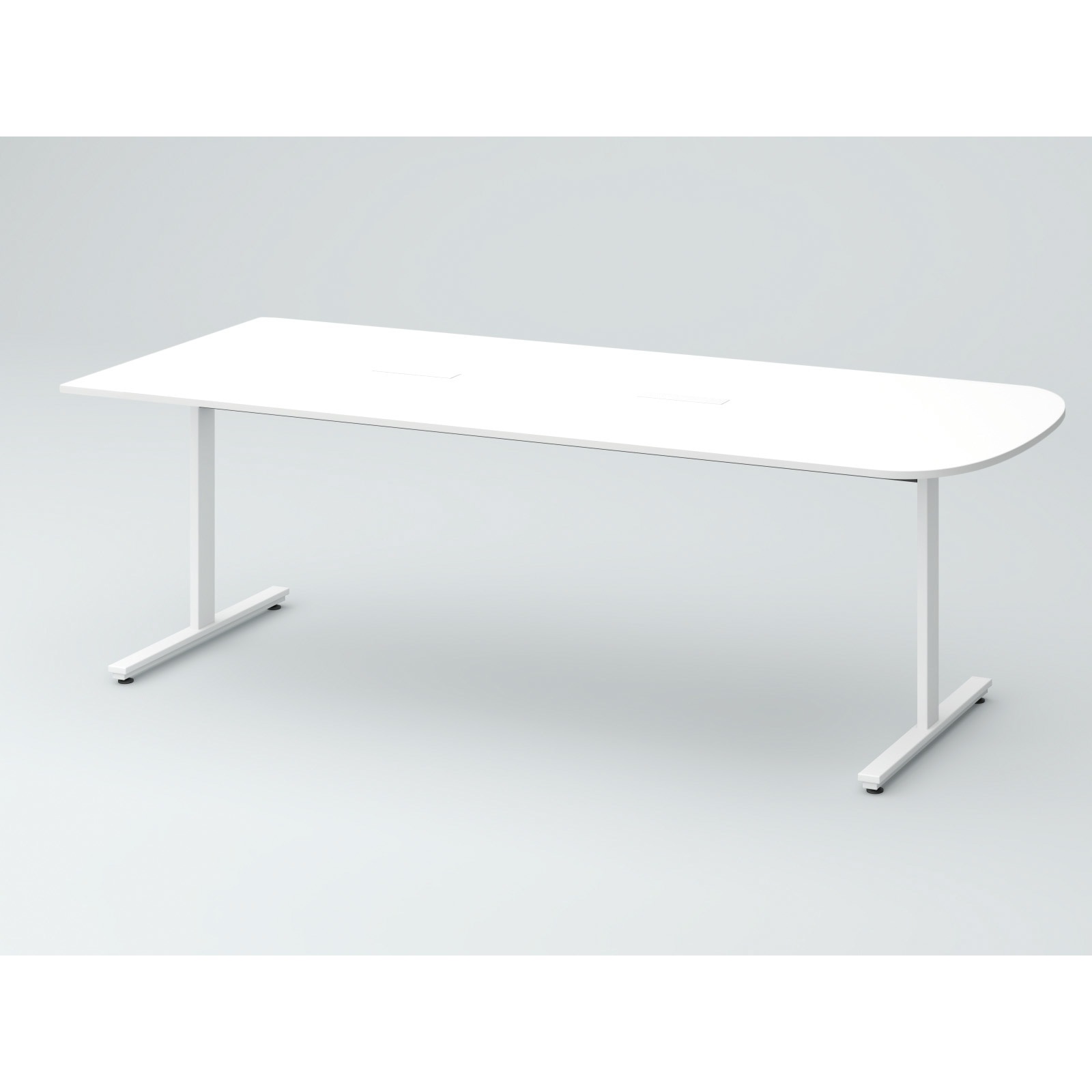 DCW-219SHTTA-WW オリゴテーブル ホワイトボード天板 片R(配線キャップ) 2100×900 T字脚<配送時組立サービス付> 1台 イトーキ 【通販モノタロウ】