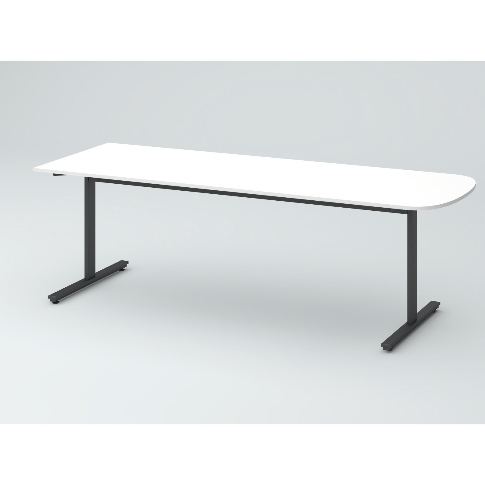 DCW-217SNTTC-TW オリゴテーブル ホワイトボード天板 片R 2100×750 T字脚 片側キャスター<配送時組立サービス付> 1台 イトーキ 【通販モノタロウ】