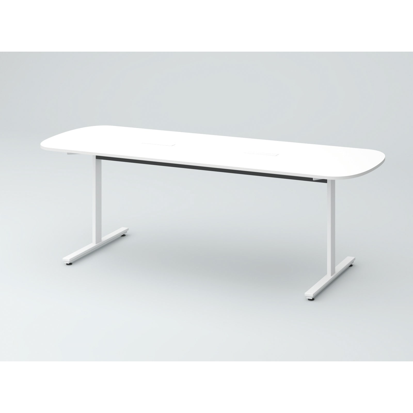 DCW-187RHTTA-WW オリゴテーブル ホワイトボード天板 片R(配線キャップ) 1800×750 T字脚<配送時組立サービス付> 1台 イトーキ 【通販モノタロウ】