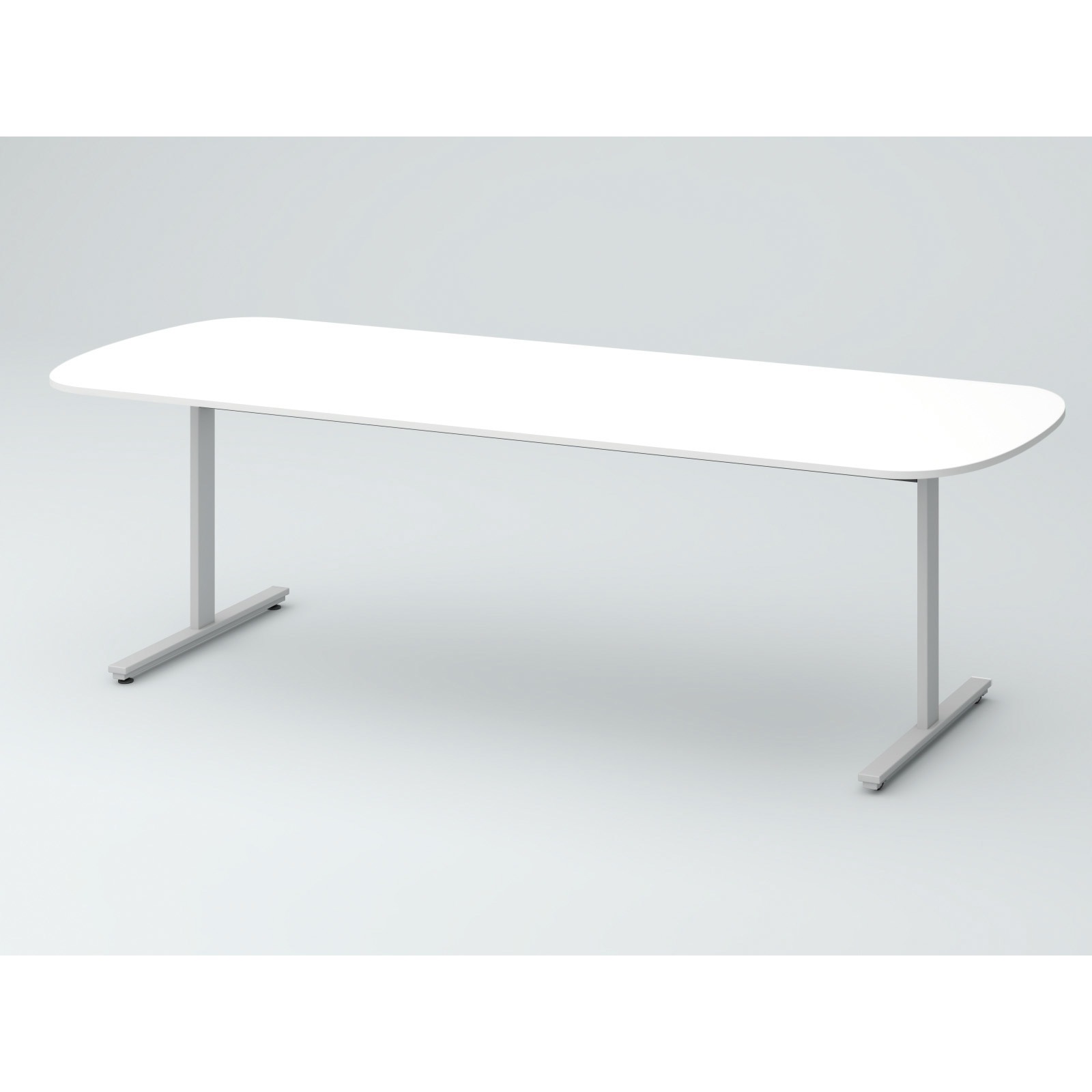 DCW-219RNTTC-ZW オリゴテーブル ホワイトボード天板 片R 2100×900 T字脚 片側キャスター<配送時組立サービス付> 1台 イトーキ 【通販モノタロウ】