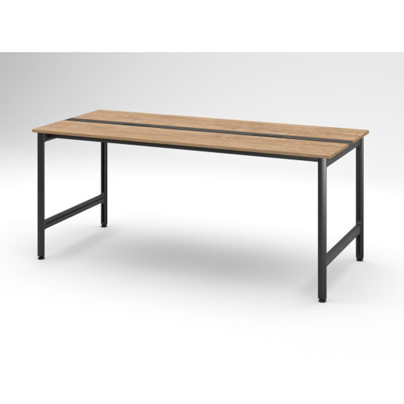 JL-2410GEBTT126 ハイライン ベンチテーブル 天板カラーT 両面タイプ 単独型 W2400×D1000<配送時組立サービス付> 1台 イトーキ 【通販モノタロウ】